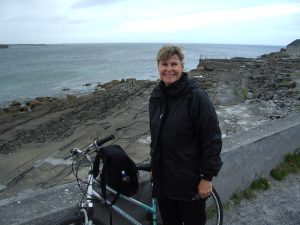 Bicycling across Inishmore